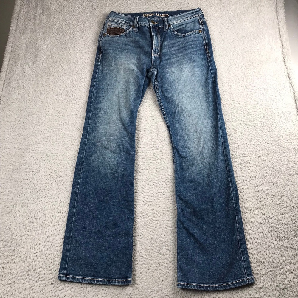 Cody James Jeans Men 31 (32x31) Blue Medium Wash Western Denim Stretch Bootcut